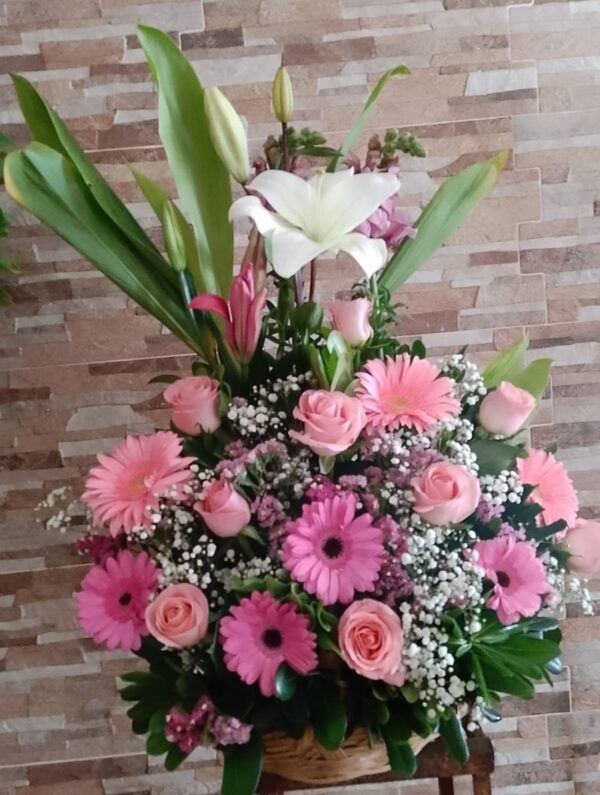 Canasta Floral - Tierno Abrazo