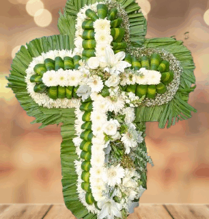 Cruz De Flores Para Funerales - DSF