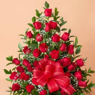 Arreglo De Rosas Rojas Día de la Madre